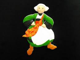 BECASSINE  MAGNET "DANSE AVEC FOULARD" NÂ°  15