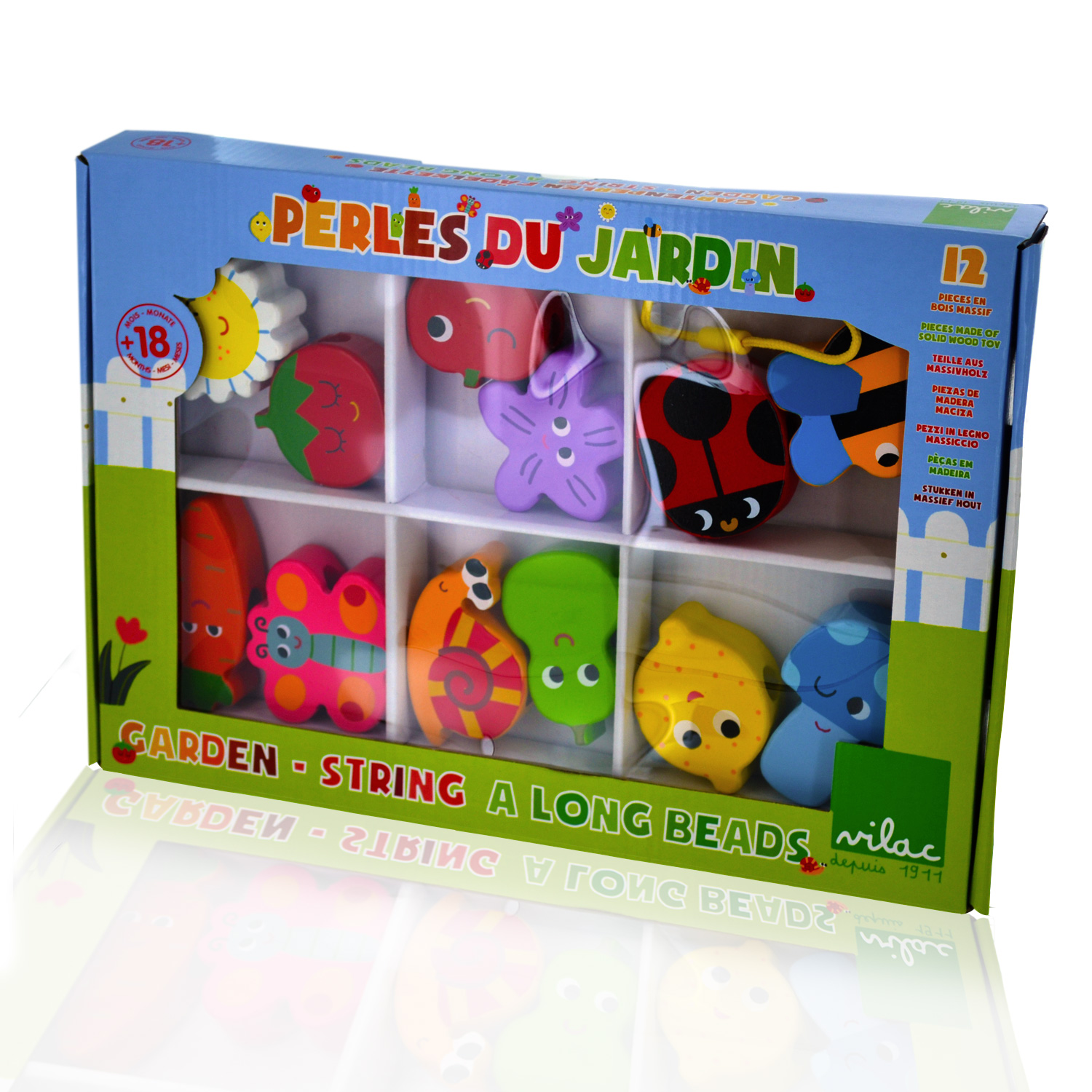 PERLES DU JARDIN 12 P EN BOIS MASSIF