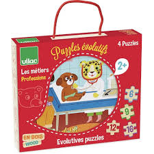 4 PUZZLES EVOLUTIF METIERS