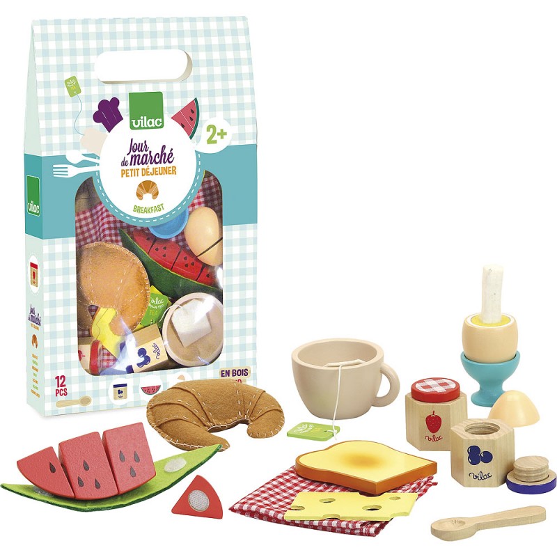JOUR DE MARCHE PETIT DEJEUNER EN BOIS 10 PIECES