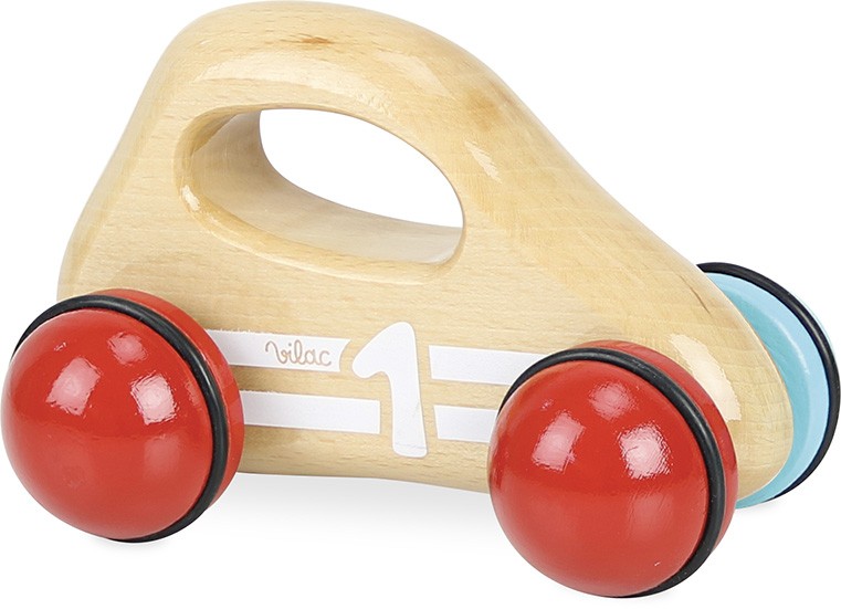 VOITURE 1ER AGE EN BOIS NATUREL