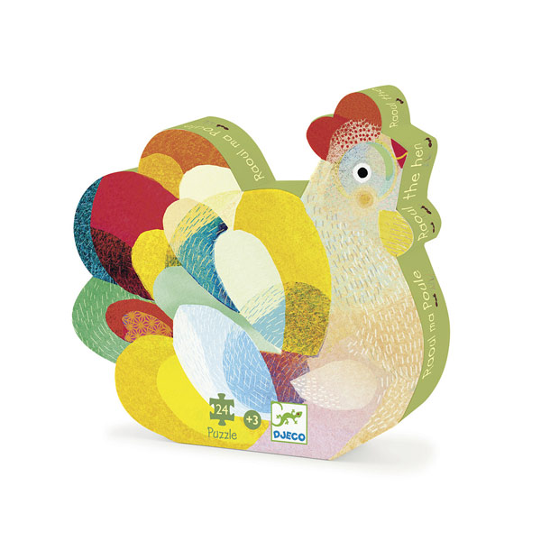 PUZZLE SILHOUETTE RAOUL MA POULE 24 PCS