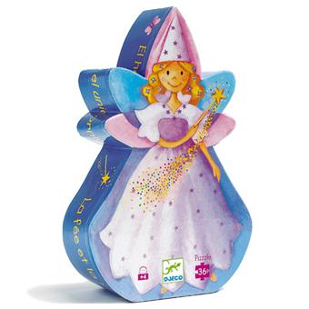 PUZZLE SILHOUETTE LA FEE ET LA LICORNE - 36 PCS