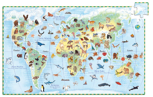 ANIMAUX DU MONDE 100 PCS + LIVRET