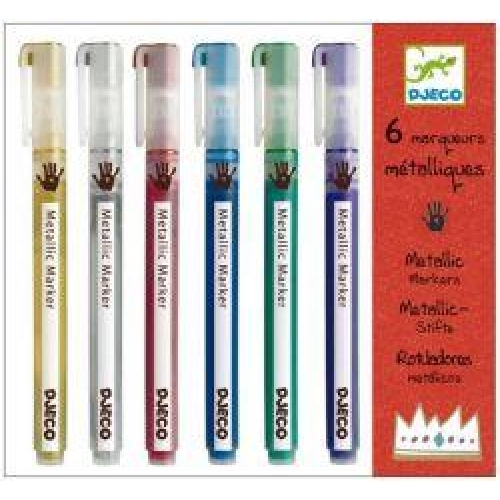 6 MARQUEURS METALLIQUES