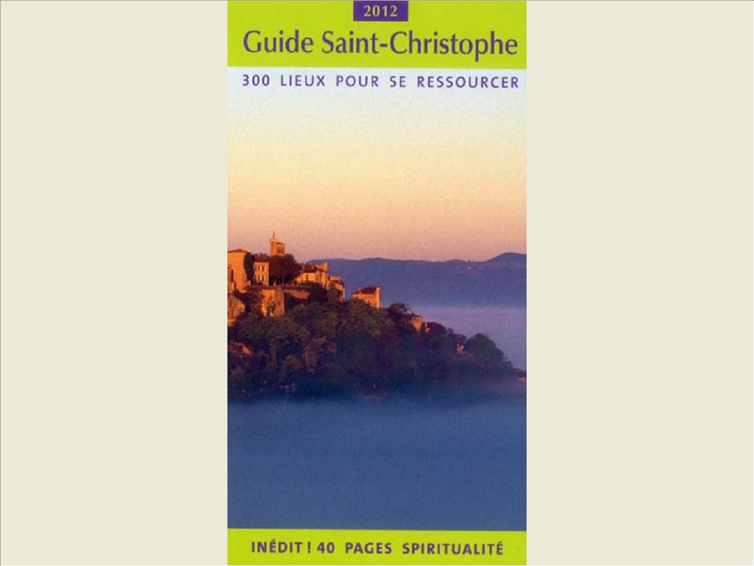 GUIDE SAINT CHRISTOPHE 2012