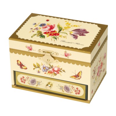 COFFRET MUSICAL FLEURS JAUNES BALLERINE