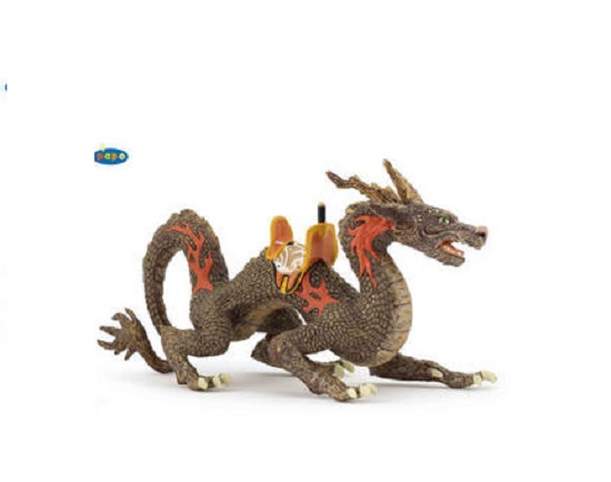 DRAGON DE FEU AVEC SELLE