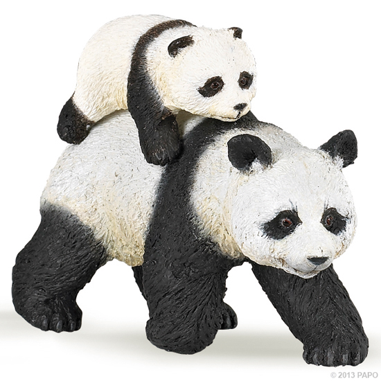 PANDA ET SON BEBE