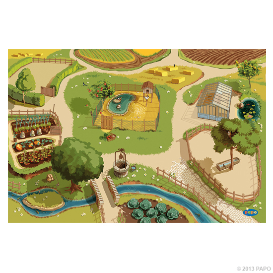 TAPIS DE JEU FERME