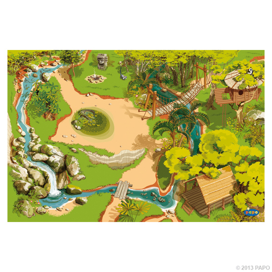TAPIS DE JEU JUNGLE