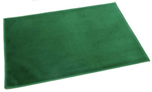 TAPIS VELOURS VERT 40X60CM