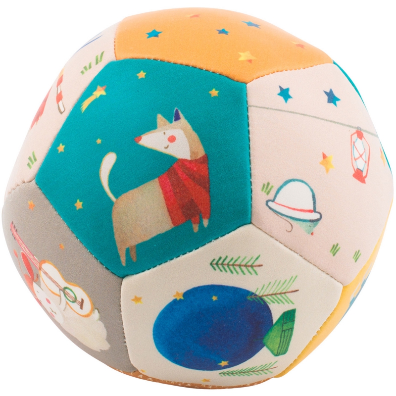 BALLON SOUPLE 10 CM ZIG ET ZAG