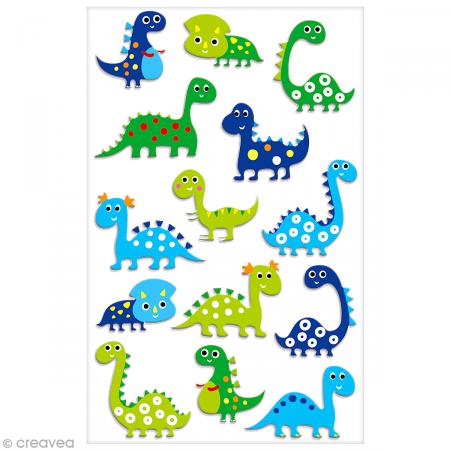 COOKY 1 PLANCHE 75 X 120 MM DINOSAURES - CY006O