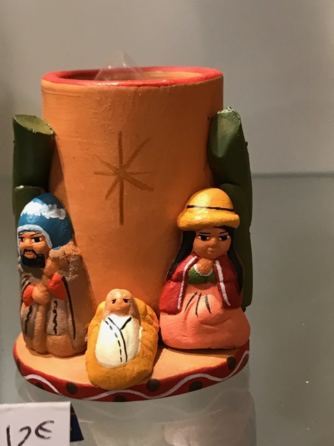 BOUGEOIR CRECHE DU PEROU