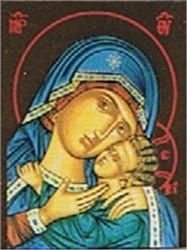 ICONE AUTOCOLLANTE  VIERGE DE KORSUN