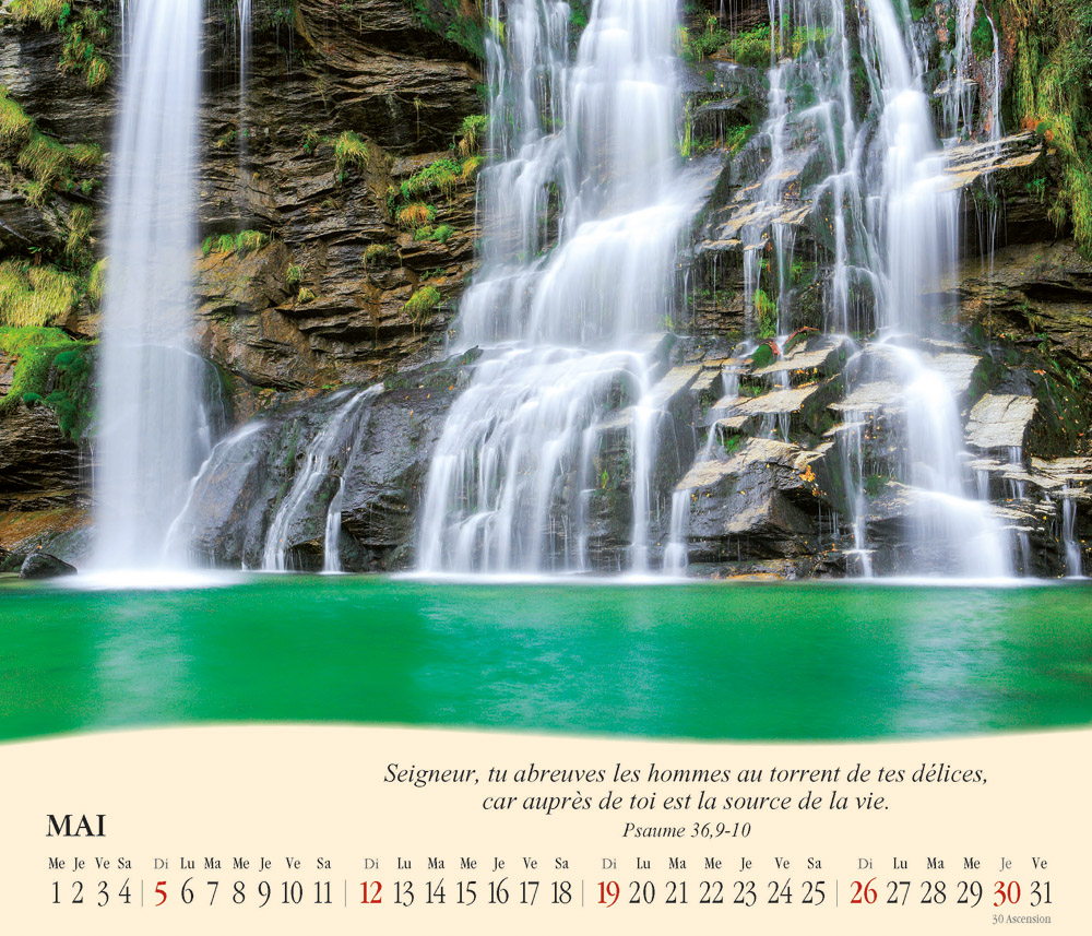 CALENDRIER 2019 EAUX VIVES