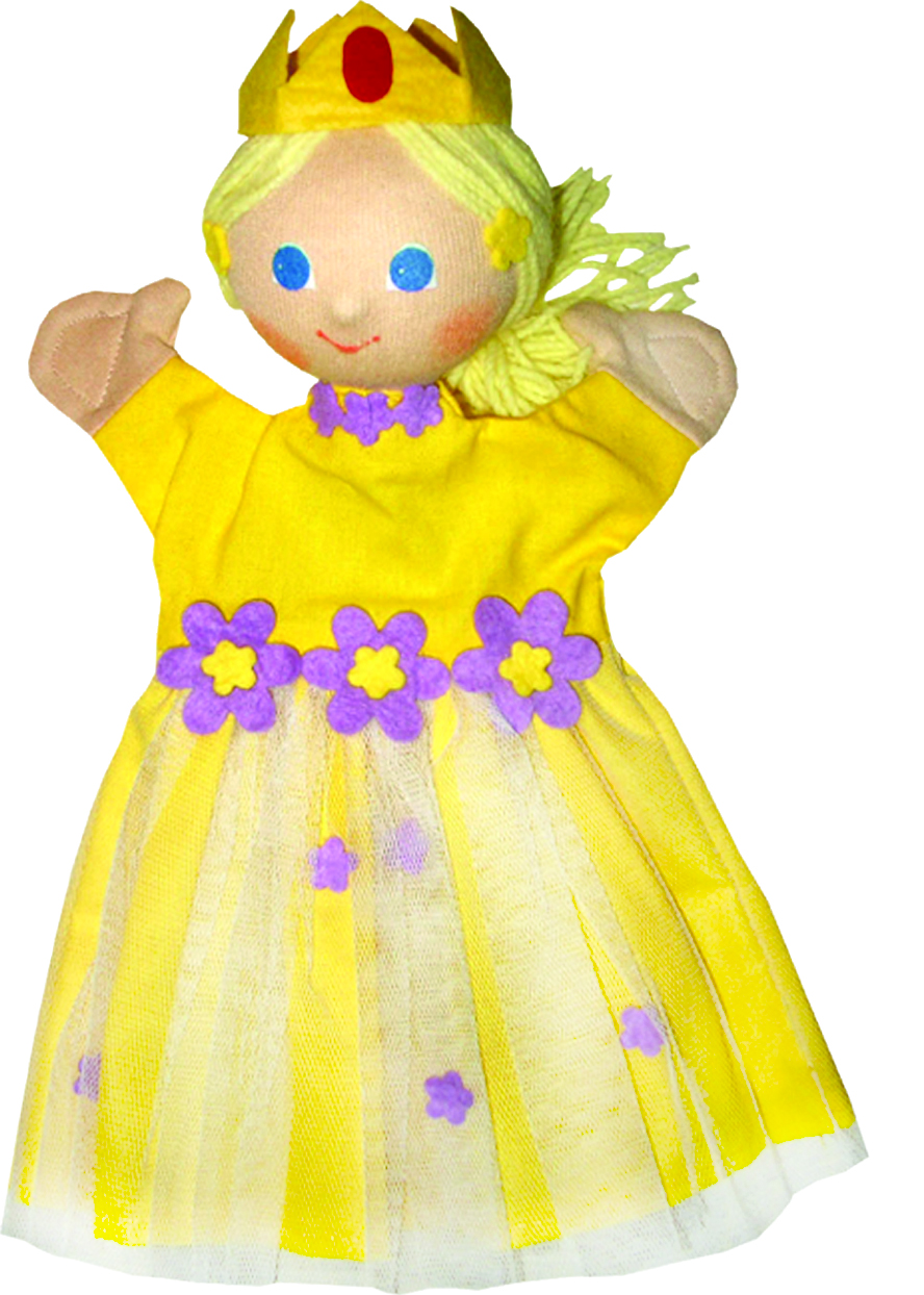 MARIONNETTE PRINCESSE JAUNE