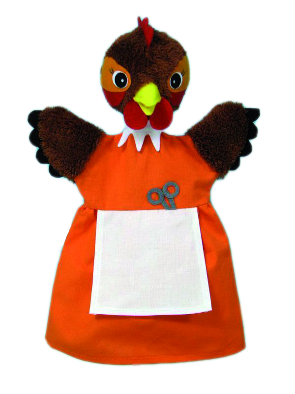 MARIONNETTE PETITE POULE ROUSSE