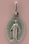 MEDAILLE MIRACULEUSE ARGENT SANS BORD 17 CM