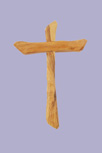 CROIX BOIS NUE OLIVIER 12 CM