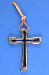 CROIX BRONZE BLEUE 5X6 CM