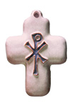 CROIX CERAMIQUE CHRISME