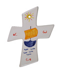 CROIX FAIENCE HENRIOT BATEAU