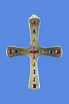 CROIX BRONZE EMAILLE