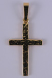 CROIX PLAQUEE OR FANTAISIE