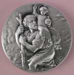 PLAQUE AUTO SAINT CHRISTOPHE STELLARGENT