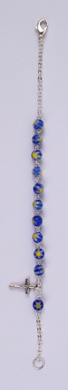 BRACELET DIZAINIER ROND BLEU JAUNE