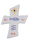 CROIX FAIENCE HENRIOT POISSON
