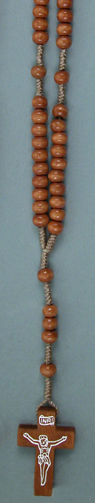 CHAPELET CORDE BOIS D'OLIVIER 6MM