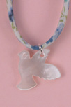 COLLIER LIBERTY BLEU COLOMBE NACRE