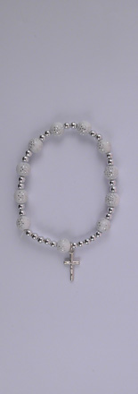BRACELET ELASTIQUE STRASS BLANC