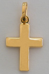 CROIX PLAQUEE OR FANTAISIE