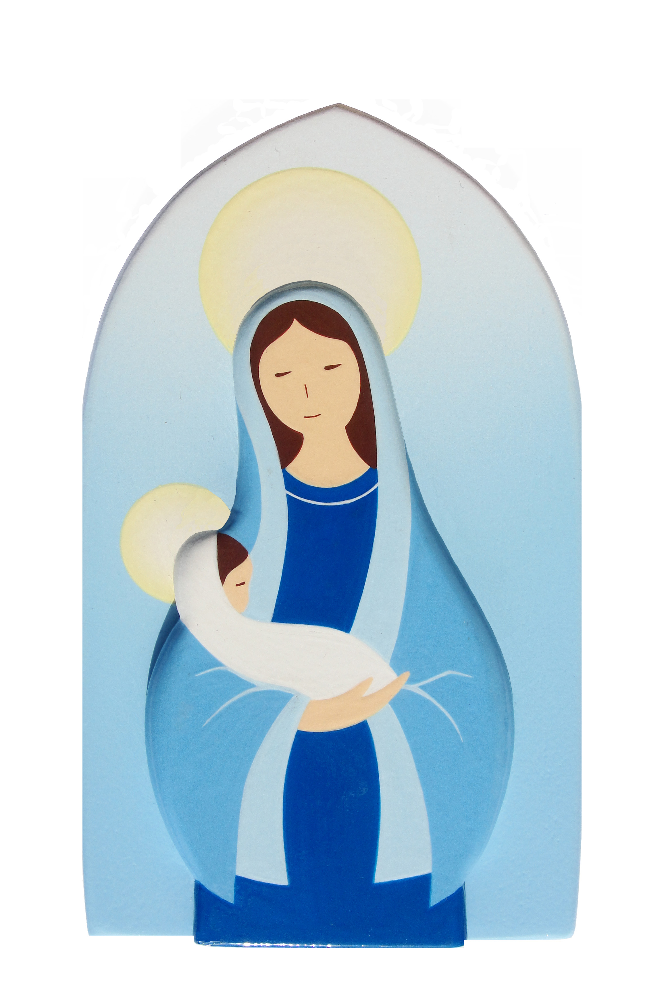 CADRE VIERGE A L'ENFANT 2  BOIS FOND BLEU