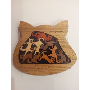 CASSE TETE EN BOIS CHATS