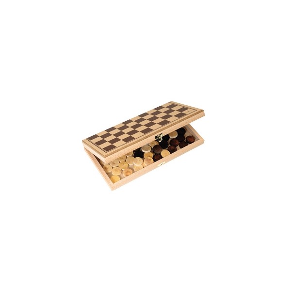 JEU DE DAMES  PLIANT 25.5X13CM