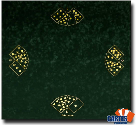 TAPIS DE BRIDGE SUEDINE 750X750MM