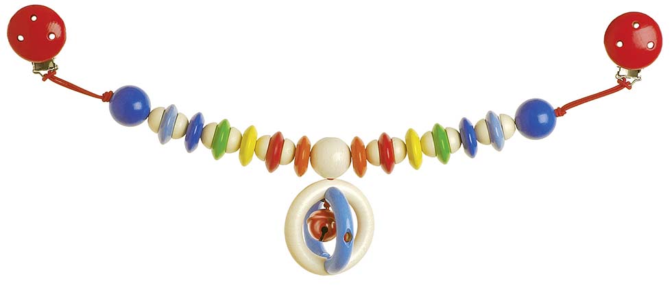DECORATION POUR POUSSETTE AVEC CLIPS ET GRELOT