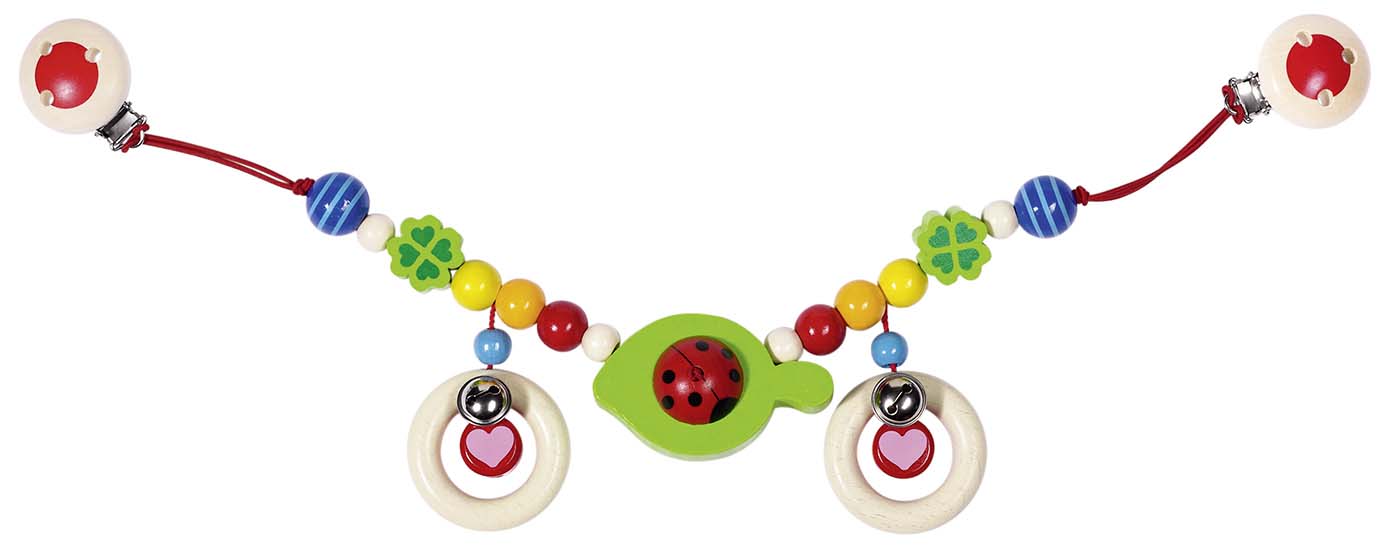 DECORATION POUR POUSSETTE COCCINELLE AVEC CLIPS
