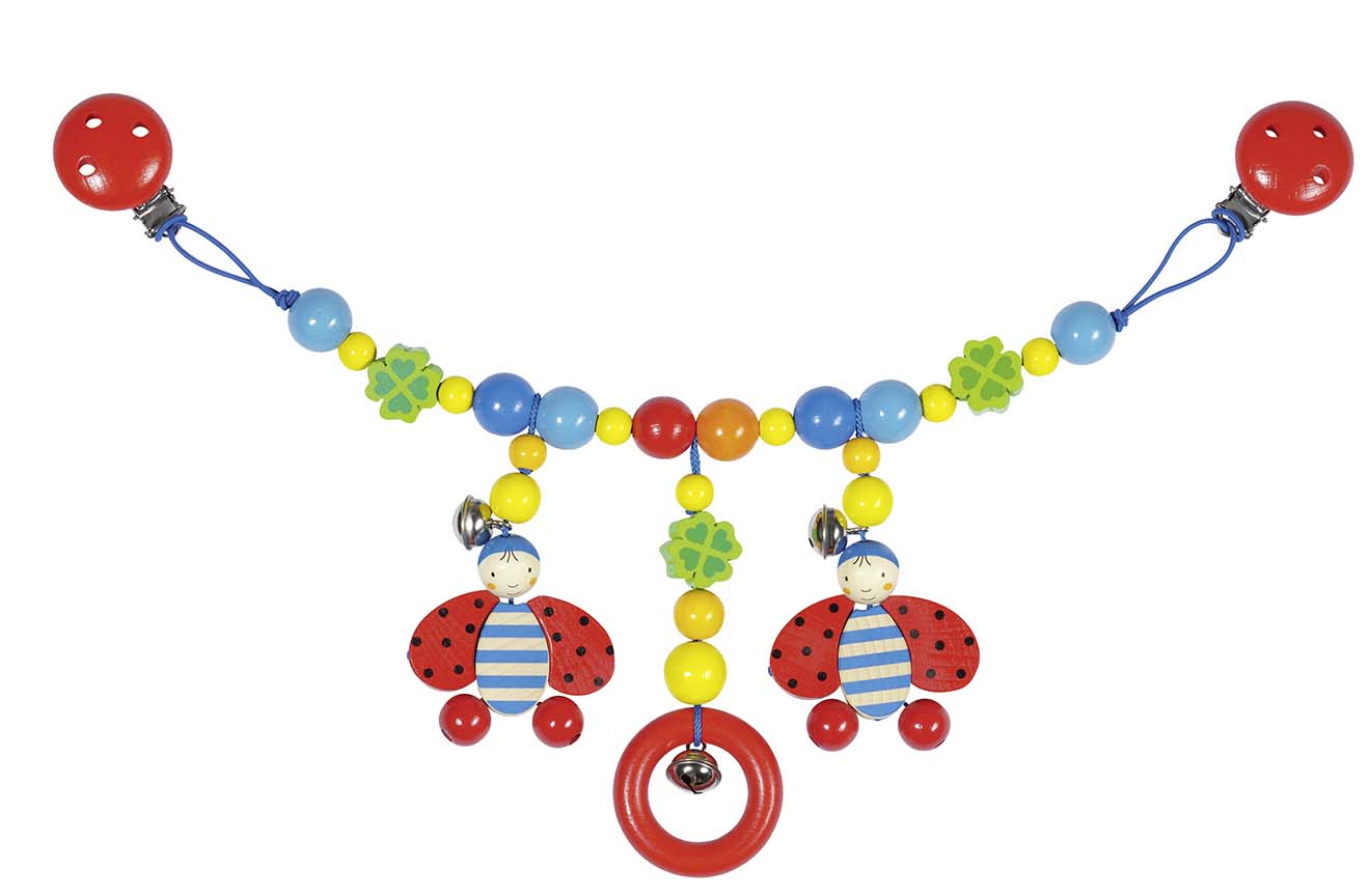 DECORATION POUR POUSSETTE COCCINELLE AVEC CLIPS