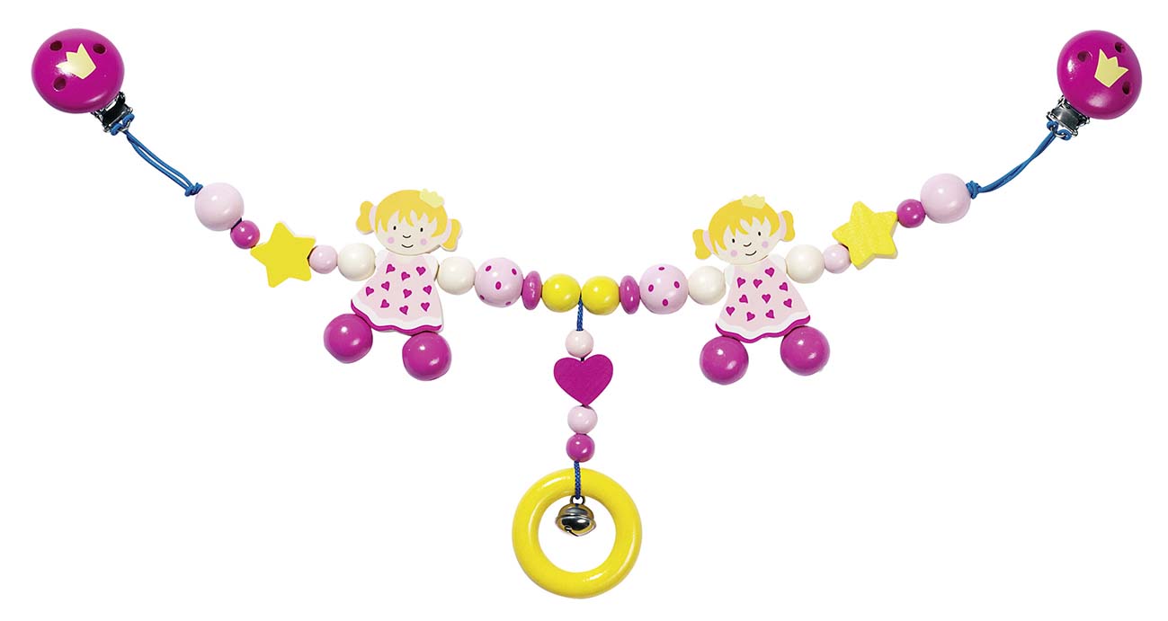 DECORATION POUR POUSSETTE PRINCESSE AVEC CLIPS