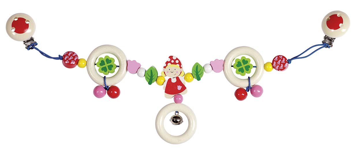 DECORATION POUR POUSSETTE FELINE AVEC CLIPS
