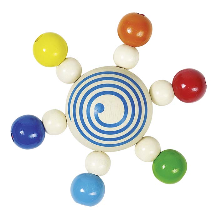 OBJET A ATTRAPER TOUPIE DE PERLES