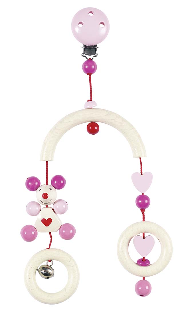 MINI-TRAPEZE SOURIS (ROSE)