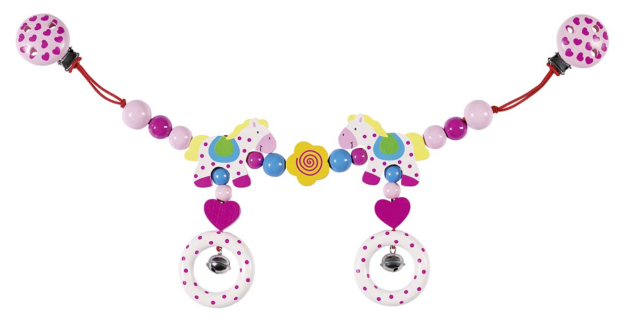 DECORATION POUR POUSSETTE CHEVAUX