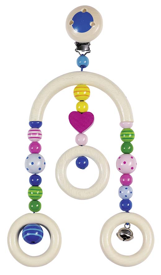 MINI-TRAPEZE PERLES RAYEES ET A POIS